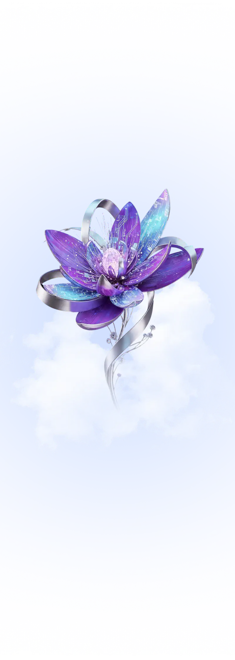 Decorative crystal flower